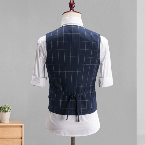 Демисезонный костюм для отдыха, мужской трендовый жилет в английском стиле, в корейском стиле