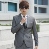 Мужской комплект, костюм для отдыха, пиджак классического кроя, свадебное платье, 3 предмета, в корейском стиле