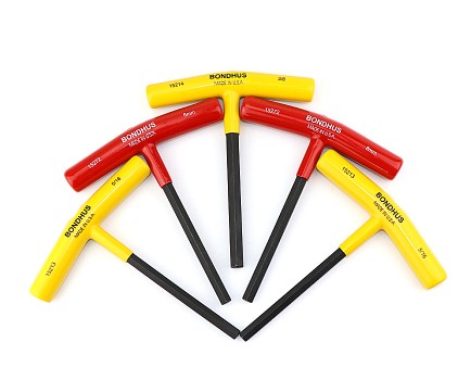 U.S. Bolton T-handle Allen wrench 23456mm imported T-inch 3 32 9 64 1 8