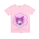 Футболка с коротким рукавом, детские мультяшные блестки для ногтей