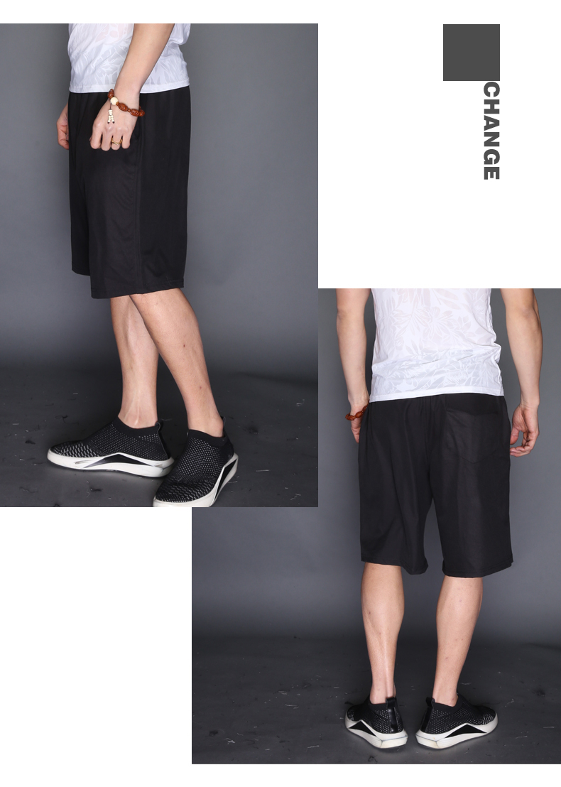 Trung Quốc phong cách văn hóa Phật giáo in quần short năm điểm quần rộng kích thước quần dài bãi biển quần quốc nam quần lót nam