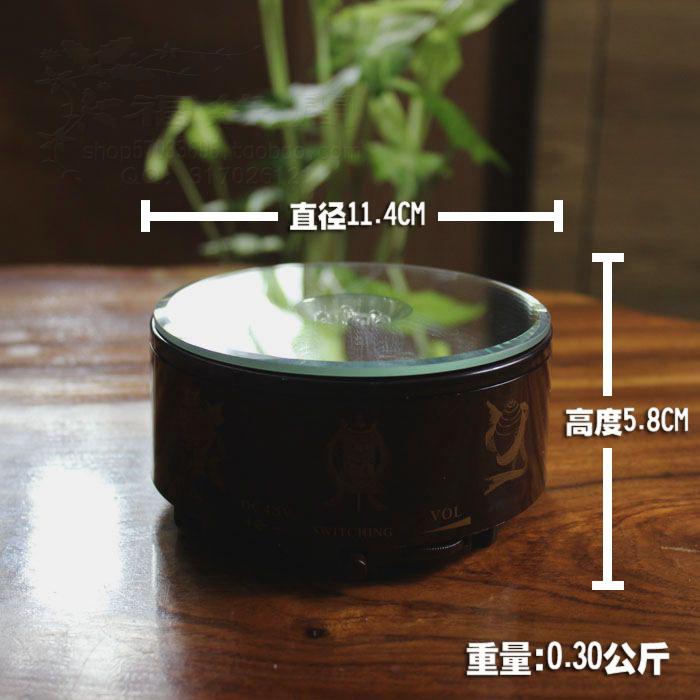 Lotus seat turntable pagoda base with music seven colored lights turn LED rotating Buddha pearl Candida show show Show