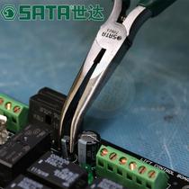 Shida bent nose pliers 6 inch bent nose pliers electronic elbow needle nose pliers elbow pliers curved needle nose pliers electronic electrician pliers