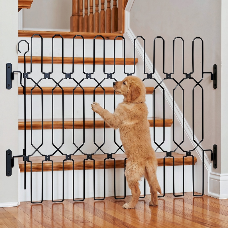 Folding Pet Fence Indoor Home Use Barrier Gate Retractable Dog and Cat Special High Protective Fence Isolation Gate