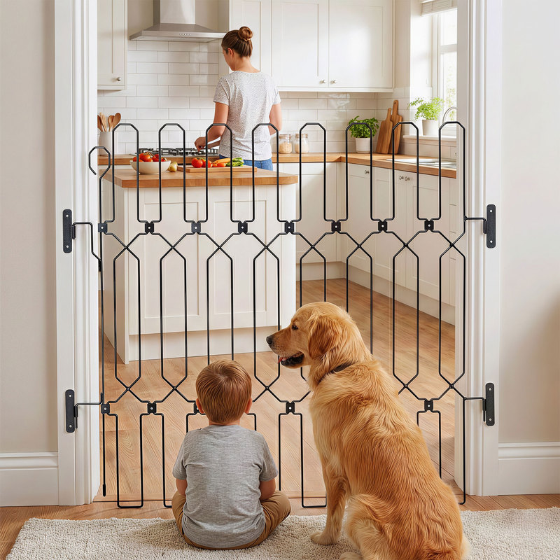 Folding Pet Fence Indoor Home Use Barrier Gate Retractable Dog and Cat Special High Protective Fence Isolation Gate Folding Pet Fence Indoor Home Use Barrier Gate Retractable Dog and Cat Special High Protective Fence Isolation Gate