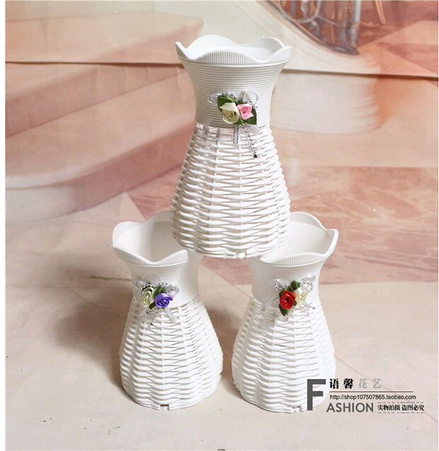 Nhựa mận hoa giỏ hoa Vương miện Bình hoa Hoa cưới Máy tính để bàn Nhiếp ảnh đạo cụ trang trí bán buôn - Vase / Bồn hoa & Kệ bình cắm hoa thủy tinh