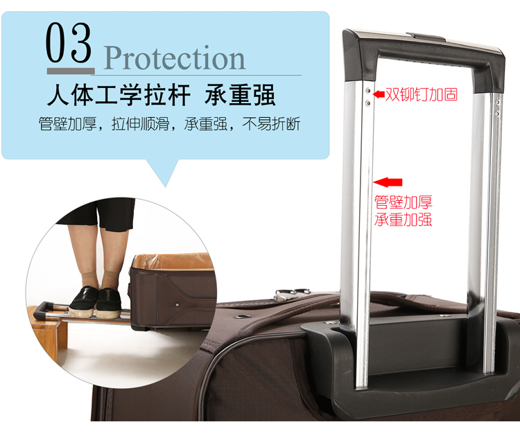 Hành lý nam nữ kinh doanh Oxford Brass hộp bánh xe vạn năng 20/24/28 inch mật khẩu du lịch hộp vải mềm hộp 26 vali supreme