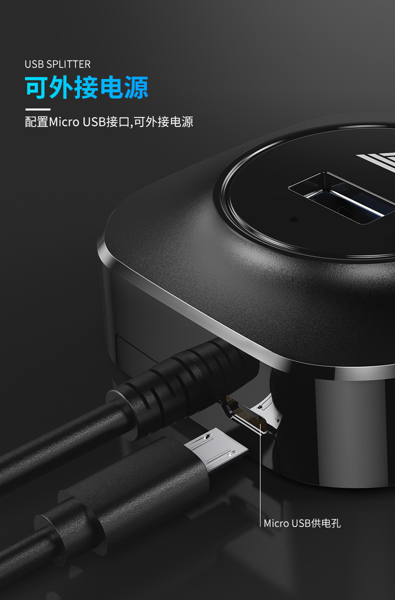 usb splitter kéo bốn tốc độ type-c 3.0 của Apple máy tính xách tay bộ chuyển đổi đa chức năng phổ đa giao diện chuyển đổi với usb điện trung tâm mở rộng Hub - USB Aaccessories cổng sạc micro usb