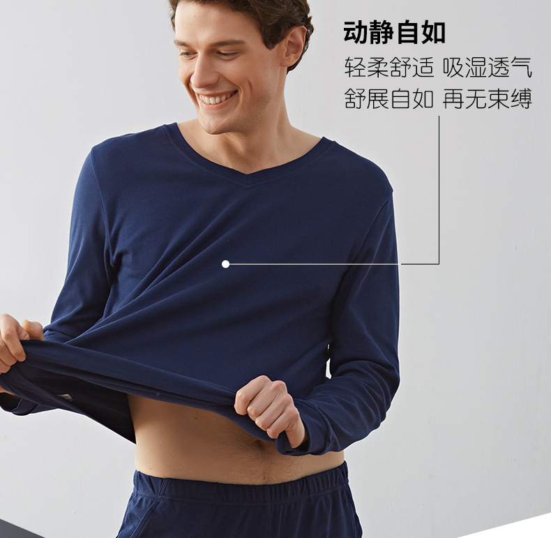 Mùa thu đồ ngủ nam ngọn bông dài tay đơn dịch vụ nhà ngọn ngọn nhà giản dị đồ lót cotton dày vừa đồ bộ pijama