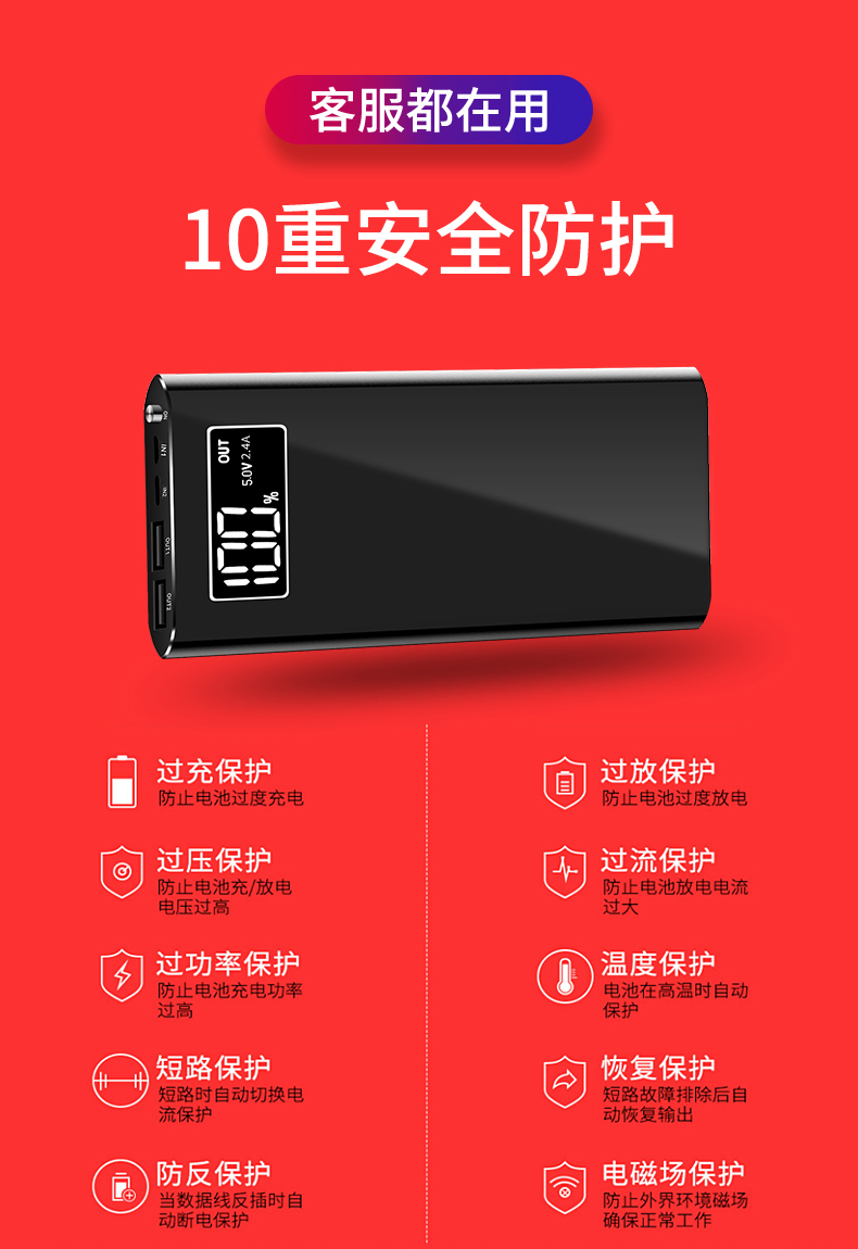 Sạc 20000 mAh kho báu dung lượng lớn siêu mỏng di động nhỏ di động chuyên dụng Apple vivo kê Huawei oppo điện thoại di động phổ thông đích thực sạc nhanh sạc pin không dây dễ thương graphene X - Ngân hàng điện thoại di động pin dự phòng samsung