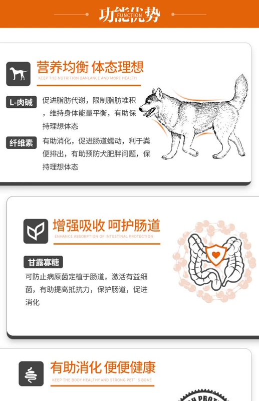 Thức ăn cho chó trưởng thành có mục đích chung là chó lông vàng lông Samoyed vừa và lớn - Chó Staples thức ăn smartheart