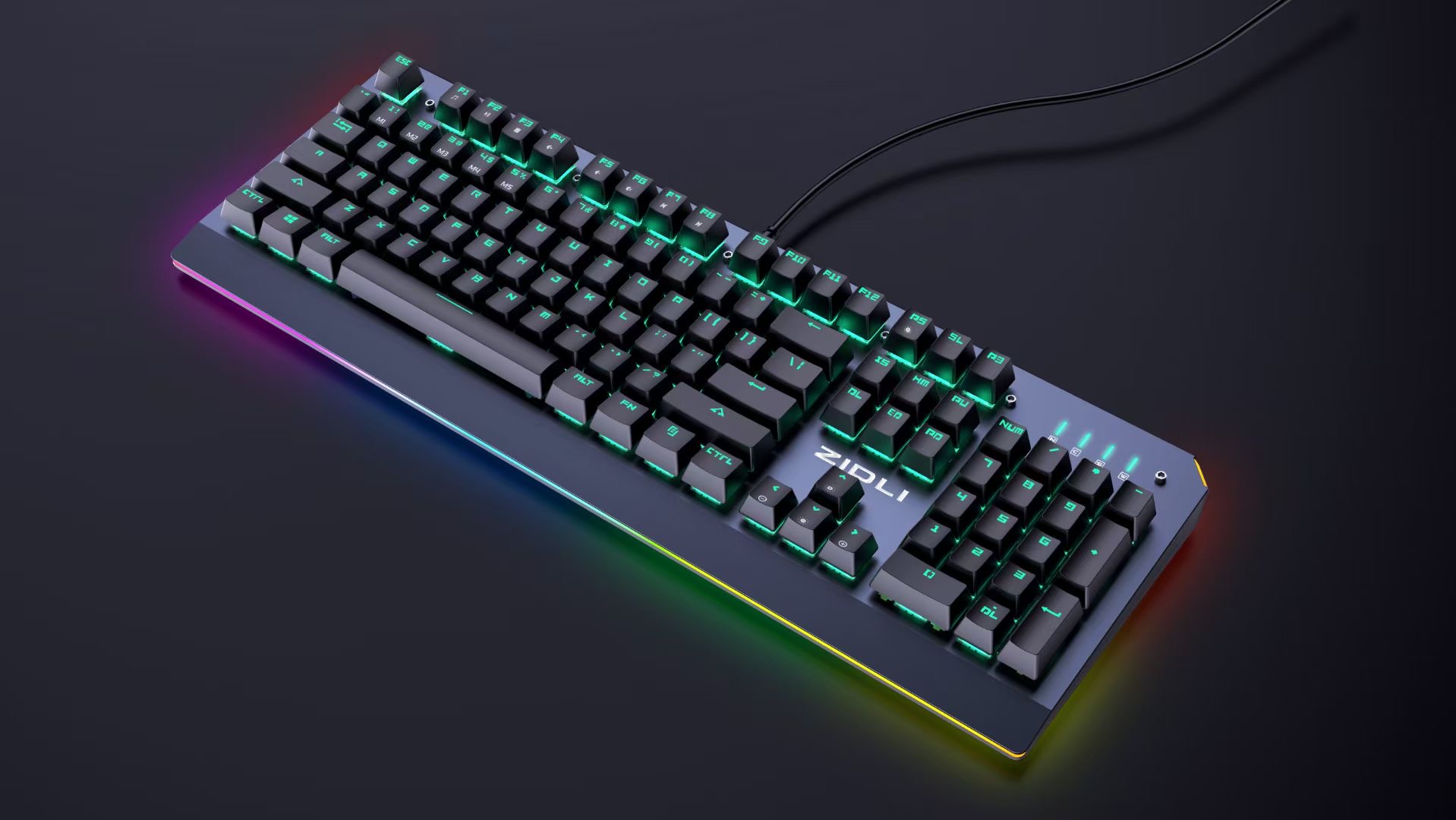 ZIDLI Magnetic Power ZK5Pro Liter Grade Version Optical Axis Mechanical Keyboard Electric Race Eating Chicken Mesh Cafe Bar RGB Full Key No Punch