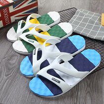 Summer tide outdoor slippers mens sandals slippers wearing waterproof sandals mens non-slip wear-resistant Korean personality shoes