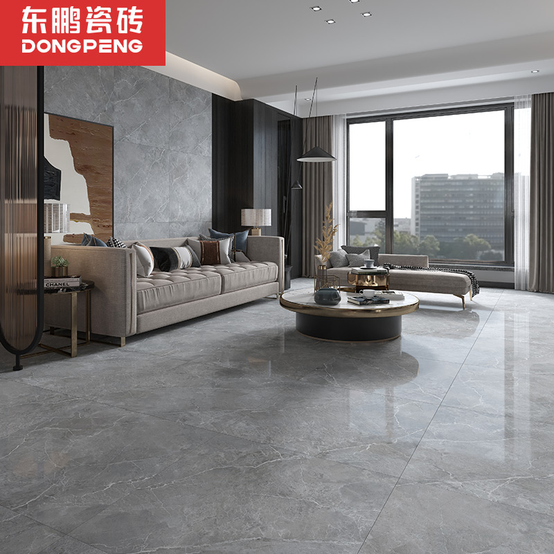 Dongpeng ceramic tile Olkai gray living room ceramic tile 800x800 floor tile fully glazed floor tile marble floor tile