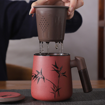 Kung Fu tea cup set pure handmade ceramic tea bowl Master Cup single cup simple Japanese tea set Tea Tea Cup