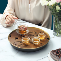 Kung Fu tea tray home office meeting tea table small water storage tea ceremony tea set tray tea dry bubble table