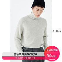 Autumn and winter Mirino Turtleneck Sweater Mens Loose Thick Sweater Korean Trend Mens Base Weaver