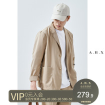 Summer thin hanging light small suit mens loose Korean version of the trend handsome suit suit mens single west jacket