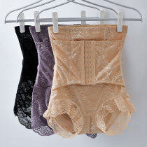 Back-off belly pants Womens high waist small belly Strong postpartum shaping Fat burning Breasted waist hip pants thin section