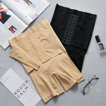 Breasted high waist belly pants waist waist lift belly pants dont curl flat angle slender leg postpartum shaping underwear