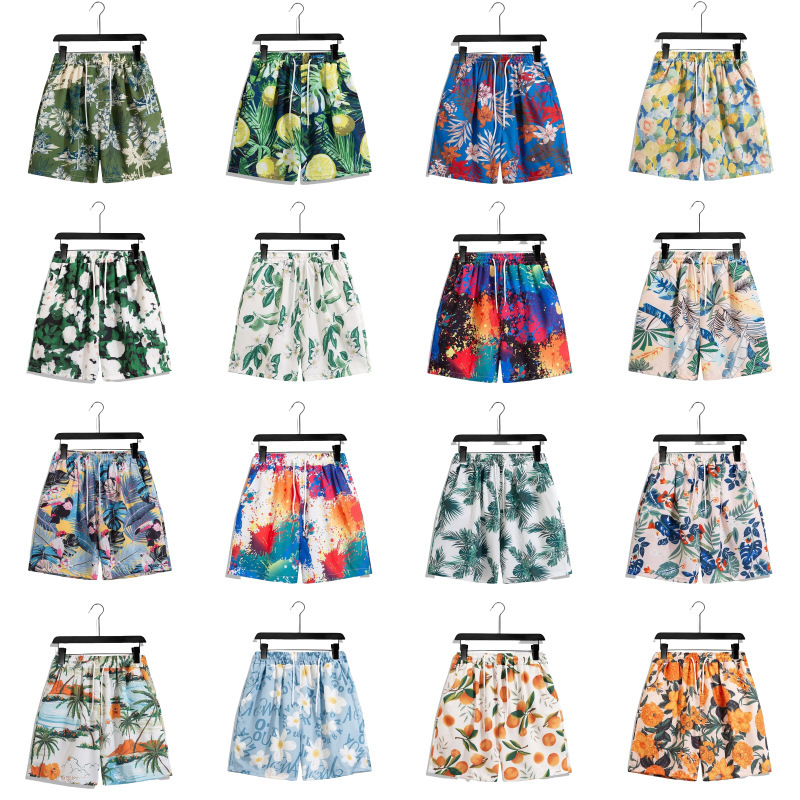 Bali Island Style Vacation Shorts, Unisex Couple Outfits, Beach Shorts, Hawaiian Thin Summer Pants