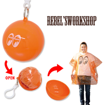 Spot Mooneyes key chain emergency poncho raincoat