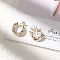 Mosquito Coil Pan Ear Clip Without Earhole Womens Superior Sensory style Andromeda Super Fairys Airy Ear Accessories Brief Metal Earrings Earrings