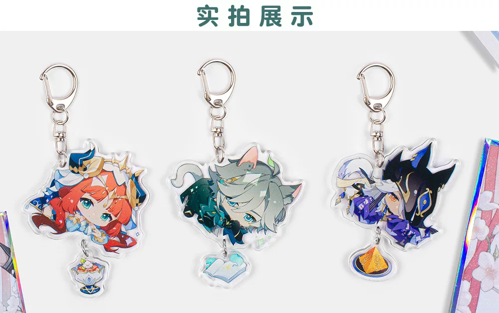 Genshin Impact, acrylic pendant, backpack, keychain