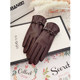 Sheepskin Gloves for Women, Autumn and Winter, Touchscreen, Thin Style, Driving, Fleece-Lined, Thickened, Cold-Proof, Warm, Cycling, Cute, Genuine Leather, Hand-Friendly