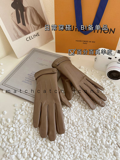 New Style Sheepskin Gloves for Women, Winter Genuine Leather, Slimming, Fleece-Lined, Touchscreen-Compatible, Outdoor Cycling, Thickened, Warm, Windproof, Cold-Resistant
