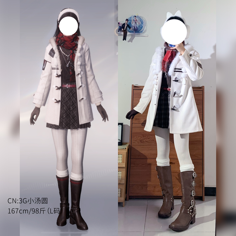 (in Stock) Love and Deep Space Cosplay Costume, Female Lead's Winter Warm Daily Wear, from I Send You a Letter in the Cold Winter by Dawn Feather