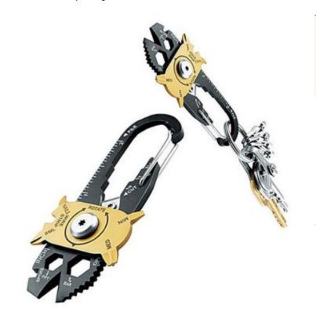 20 in 1 Creative Roulette MultifunctionAl Combination Tool EDC Outdoor Key Hanger Mini Portable Multi-Purpose Tool Card