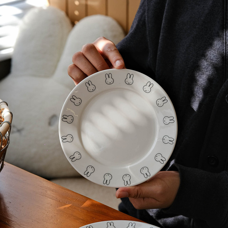 Creative Nordic Ceramic Plate for Western Food, Breakfast, Fruit, Snacks, Steak, Salad, Dessert, Household Plate ins