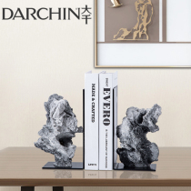 Creative imitation stone rockery resin bookend home decoration model room office study book book stand by ornaments