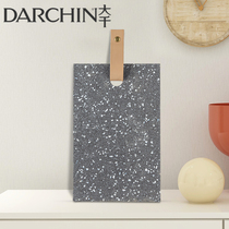 The Silence of the Silent Wind Ink Stone Chopping Block Rectangular Round Decorative Swing Piece Home-like Kitchen Soft Decoration Furnishing