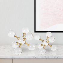 Light luxury Crystal Ball Home decoration Modern TV cabinet Xuanshu wine cabinet desktop set