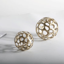 Modern metal hydrangea ornaments designer soft decoration new model room handicrafts table decoration small ornaments