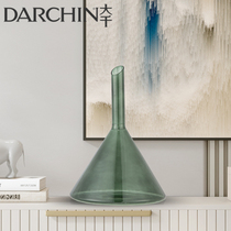 Wabi-sabi series glass decorations green modern home decoration decorations model room hotel living room dining table decorations