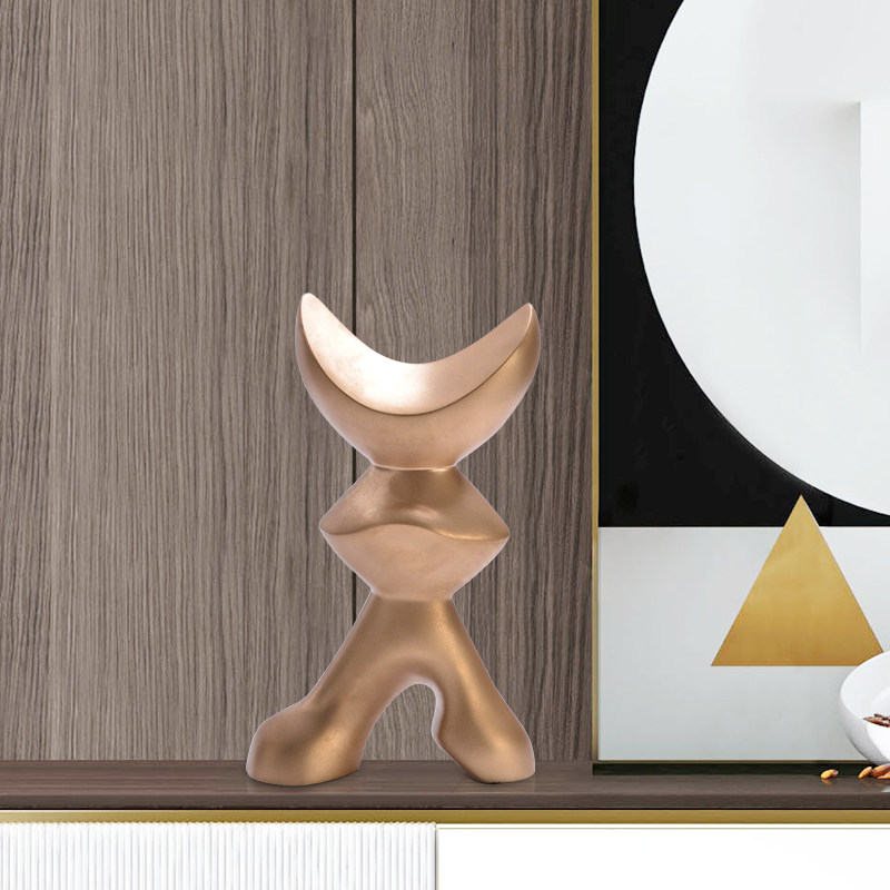 Light luxury style fun ornaments golden home decorations modern living room children's room bedroom desktop creative decoration