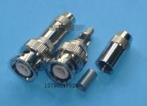 Pure copper BNC-2 open window connector 75-2-1 50-2 BNC terminal head pure copper open window welding crimping BNC