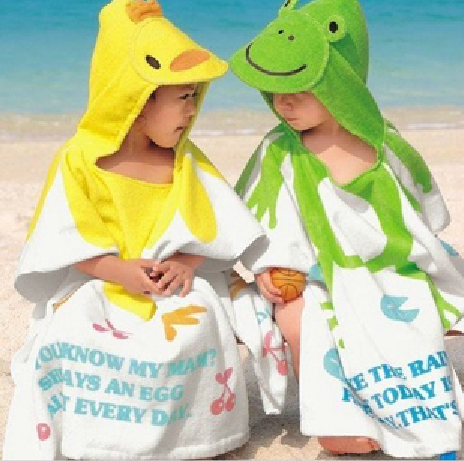 Cartoon children's bath towel variety beach children's bathrobe Cotton towel Bathrobe Baby cloak bathrobe