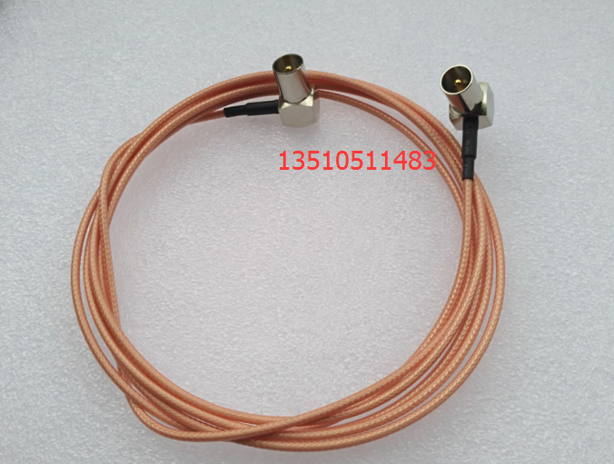 RF Radio Frequency IEC-JJW TV antenna TV 9 5 TV public elbow turning male elbow high-frequency silver plated connection wire
