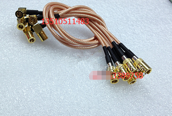 SMB-KKW Radio Frequency coaxial Teflon silver plated jumper SMB mother elbow transfer SMB mother 50 Ohm AP HF Line