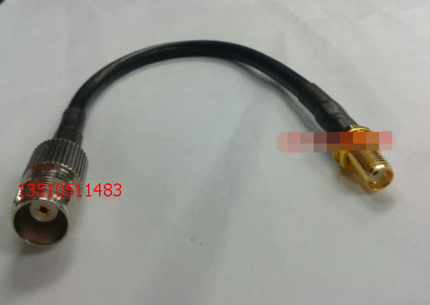 Radio Frequency TNC-SMA-KKY-3 coaxial 50 Ohm intercom antenna TNC to SMA dual mother straight signal line-Taobao