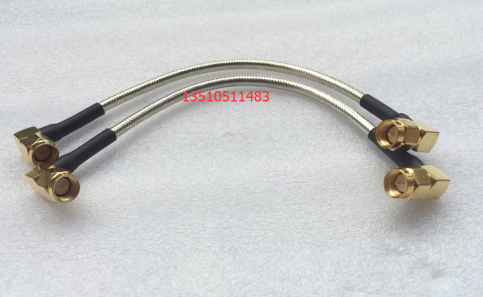 SMA-JJW Semi-soft RG402 Radio Frequency Microwave Line HF SMA Twin Bull double bend AP Import SFT50-3 feeder