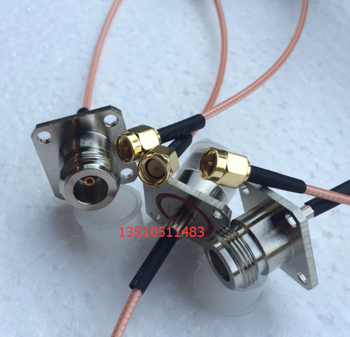 Radio frequency waterproof AP jumper N-KF SMA-J N L16 mother belt flange swivel SMA public high frequency RG316 feeder