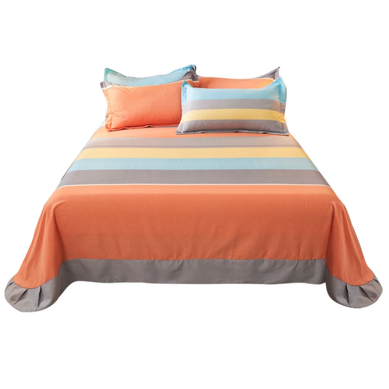 
100 all-cotton frayed bed sheets single piece autumn and winter thickened cotton bed covers single pillowcase three-piece set four seasons universal 3