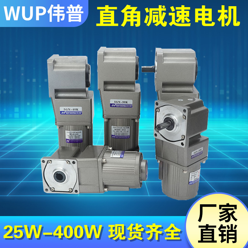 Right angle hollow solid deceleration speed motor 90 degree angle single phase 220V variable speed motor assembly line motor