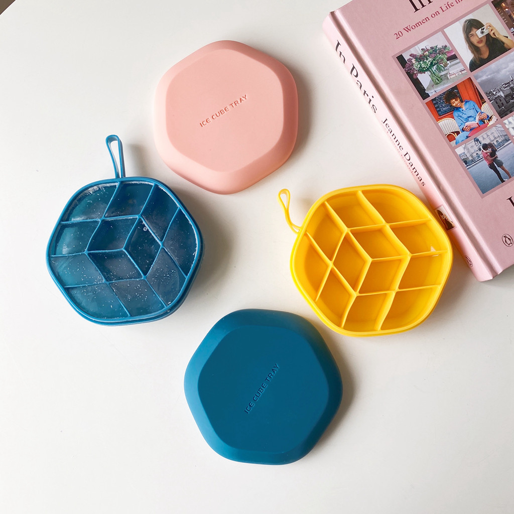 Замороженные кубики льда плесень двойной силиконовый Ледяной ящик кубиков льда артефакт пищевого домой крышка ручной работы формочка для льда Дополнительная пищевая коробка  