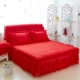 Váy ngủ bằng vải cotton dày phủ giường đơn mảnh Phiên bản Hàn Quốc của Bộ giường công chúa váy chống trượt Váy Simmons bảo vệ